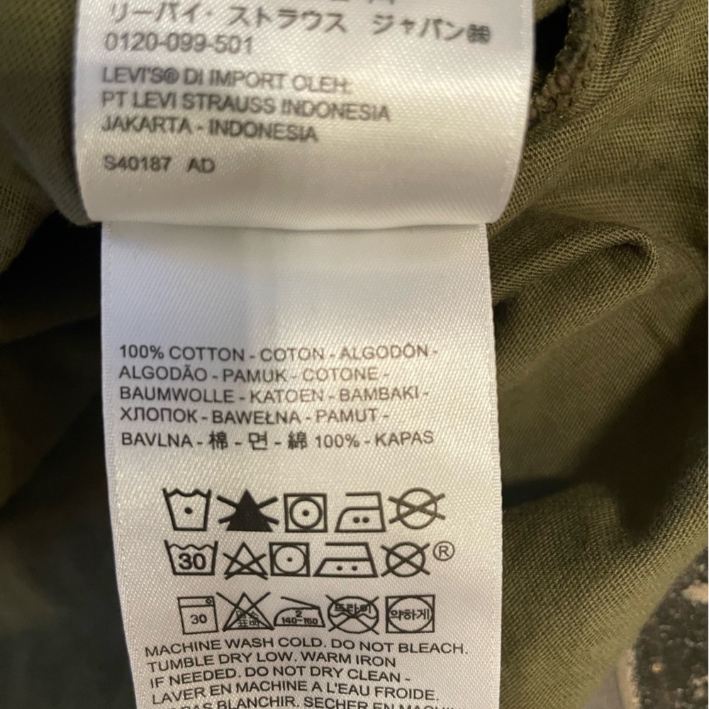 Levi's Men's/Unisex Camouflage With Orange Graphic, Long Sleeve T Shirt - Picture 5 of 7